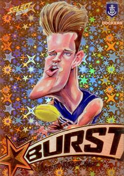 2018 Select Footy Stars - Starburst Caricatures Orange #SP24 Matt Taberner Front